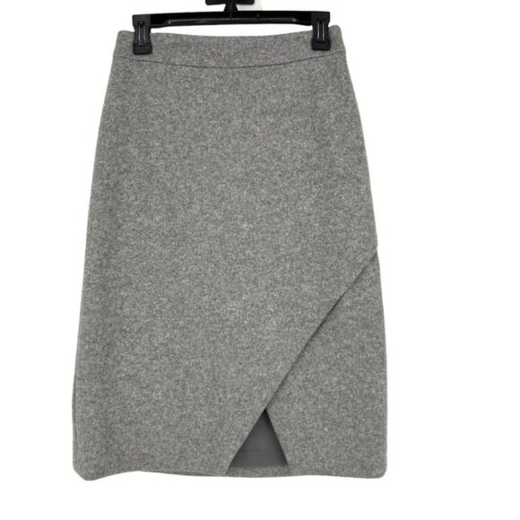 Classiques Entier Straight Wool Blend Tulip Hem Skirt Size 10 - Picture 9 of 9